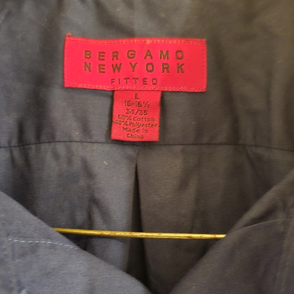 Bergamo NY fitted shirt L NWOT blue - Picture 3 of 3